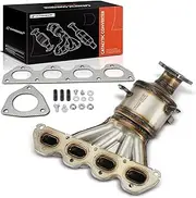 Front Exhaust Manifold Catalytic Converter Kit Direct-Fit Compatible with Chevrolet 2009-2011 Aveo, 2009-2011 Aveo5 & Pontiac 2009-2010 G3, 1.6L, EPA Compliant