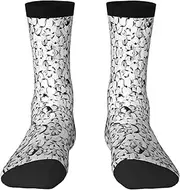 [HVTTIOR] Stylish Crowd Of Penguins Pattern Print Athletic Adult Socks Single Side Circumference For Men And Women Casual Wear