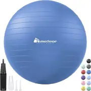 Meteor Essential Anti-Burst Swiss Ball - Premium Quality Exercise Ball for Pilat