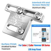 Generator Interlock Kit For Eaton / Cutler Hammer BR Series 100 Amp Panel Silver