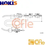 CLUTCH CABLE 11.2243 FOR CITROËN XANTIA/Break DHW/D8B/DHX/DHY 1.9L P8C 2.1L 4cyl