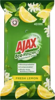 Eco Multipurpose Fresh Lemon Wipes (Pack of 40)