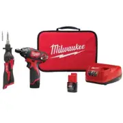Milwaukee 1/4" Hex Screwdriver Kit w/ Cordless Soldering Iron (Tool Only) 12V
