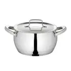 Borosil Stainless Steel Handi Induction Casserole, 20cm, 4 Ltr- Free Delivery