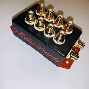 rca distribution block 1-4 rca splitter In Black And Red Label