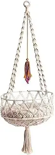 Cat Swing, 49 Inch Hanging Cat Bed with Cotton Mat, Boho Style Hammock with Tassel, Space Saving Hammock Bed for Sleeping, Playing, and Lounging Window