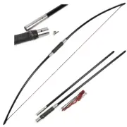 20-120lbs Traditional English Longbow 65" Takedown Straight Bow Archery Hunting