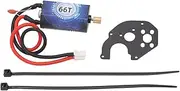 RC Brushed Motor, 66T 7.4V High Torque Motor with Motor Mount, Low Noise Brushed Accessory Replacement for Axial SCX24 1/24 Crawler Upgrade Parts