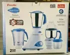 Preethi Mixer Grinder Platinum Blue Leaf Heavy Duty AU Seller 750 Watt- 4 Jars
