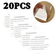 20PCS Waterproof Tent Repair Canvas Awning Sail Kites Adhesive Patches Tape Kit