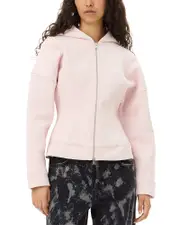 Ganni Fleece Zip Hoodie