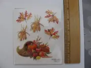 The Paper Studio Cornucopia Glitter Stickers Leaves Indian Corn 1 Sheet