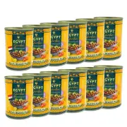 Egypt Garden Foul Medammas Premium Fava Beans, 16 oz ( 12 Cans)