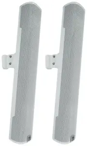 (2) JBL COL600-WH 24" White 70V Commercial Slim Column Wall Mount Array Speakers