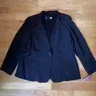 Marina Rinaldi Max Mara Black Blazer Jacket Plus Size MR 23 US 14-16W Old Money