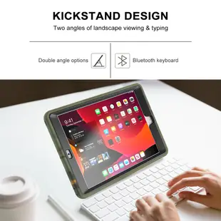 IPad Mini 1 2 3 4 5 2019 雙層保護殼鎧甲盾軟硬殼背蓋平板支架保護殼防摔殼