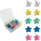 Pack of 50Pcs for Creative Star Style Thumb Tacks Pushpins Set for Wedding Home