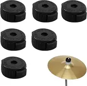 Cymbal Nuts Accessories, Cymbal Nuts, Universal Drum Accessories, Replacement Nuts for Plastic Plates, Flat Nuts of the Part, Pack of 6