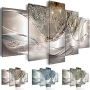 5 Panels Prints Posters Three-color Dandelion Abstract Wall Art Wall Haniging Home Decoration Gift Rolled Canvas Unframed Unstretched