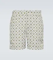 [Frescobol Carioca] Frescobol Carioca Ipanema printed swim trunks UK 32 white