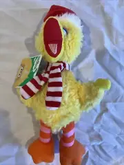 New 11" Christmas Big Bird Sesame Street Backpack Plush Clip HTF
