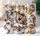 Taz Looney Tunes Tumbler 20oz Stainless Steel Straw Insulated Cup Mug