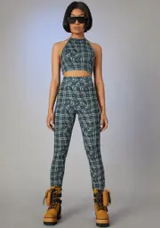 [Poster Grl] Never The Same Plaid Pant Set