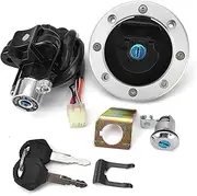 Ignition Switch for Suzuki SV650 for GSXR600 for GSXR750 for GSXR1000 DL650 for V-Strom DL1000 Ignition Switch Fuel Gas Cap Seat Lock Key Set Motorcycle Ignition Switch Lock