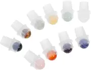 GOOHOCHY 10pcs Jade Stone Roller Ball Tops for Essential Oil Bottles Leak Resistant Applicator Refillable Roller Bottle for Perfume and Aromatherapy Use