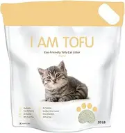 I AM TOFU - Tofu Cat Litter, Naturally Washable Extra Clumping Pellet Sand (4.5kg, Original)