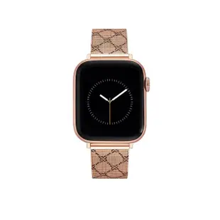 【NINE WEST】Apple watch 經典LOGO不鏽鋼蘋果錶帶(Series 1/2/3/4/5/6/7/8/SE/Ultra/Ultra 2 全系列適用)