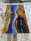 Custom Order Epoxy Resin Table, Custom Table, Ocean Design Wood Art Resin Table