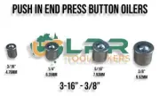 Press Button Oilers push down on ball to Oil * push in Oiler Variations