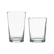 Nicola Spring 12 Piece Meknes Recycled Highball and Tumbler Glasses Set - 6 Highballs & 6 Tumblers