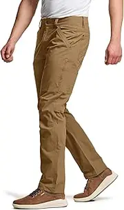 [CQR] Men's Casual Stretch Cargo Pants, Cool Dry Water Resistant Work Pants, Lightweight Straight-Fit Utility Pant with Pockets