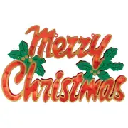 Northlight 16.5" Lighted 'Merry Christmas' Window Silhouette