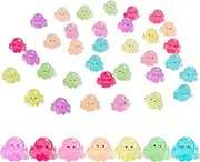 Hiawbon 35 Pcs Mini Resin Octopus Figurines Miniature Octopus Figures Micro Fairy Garden Landscape Aquarium Potted Plants Decoration DIY Charms for Christmas Birthday Party Gifts