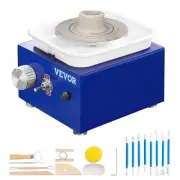 VEVOR Mini Pottery Wheel, for Kids or Beginners, 2 Turntables 2.6in/3.9in Cerami