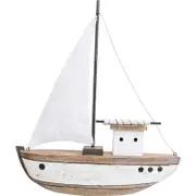 Lavida Sail Boat Large Rustic Ornament Home/Office Decor 47x39cm
