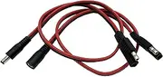 Halokny DC to SAE Connectors Cable 1-Set SAE Plug to DC 5.5mm x 2.1mm Male Female Cables for Automotive RV Solar Panel 14AWG(2Ft/60CM)