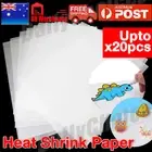 10pcs Heat Shrink Plastic Sheet Paper Heat Shrinkable Shrink Paper Film DIYCraft
