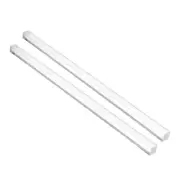15mmx15mmx350mm Transparent Clear Solid Acrylic Square Rod PMMA Bar 2pcs
