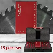 15pcs Height Gauge Block Set Aluminum Alloy High Precision Setup Bars wesVh