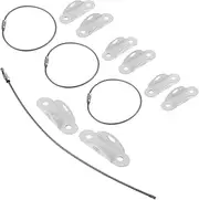 MOLUCKFU 4 Sets Furniture Wall Anchors Straps for Proofing Easy Install Tip Furniture Safety Anchors for Cabinets Bookcases Dressers Durable Sturdy Design