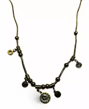 Gold DIY Zircon Rome Clock Necklace