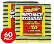 2 x 30pk Mr. Clean Sponge Scourers