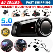 1000M 6 Rider Motorcycle Helmet Intercom Headset Wireless Bluetooth Interphone