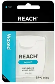 Johnson & Johnson Reach Dental Floss Waxed Floss 55 Yards