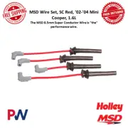 MSD 8.5mm Super Conductor Spark Plug Wire Set Red For 2002-2004 Mini Cooper 1.6L (for: Mini)