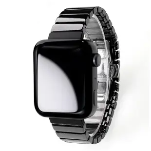 熱銷 適用于小米手錶手環陶瓷錶帶智能Watch運動錶帶黑色白色配件#腕錶手錶帶 可開發票